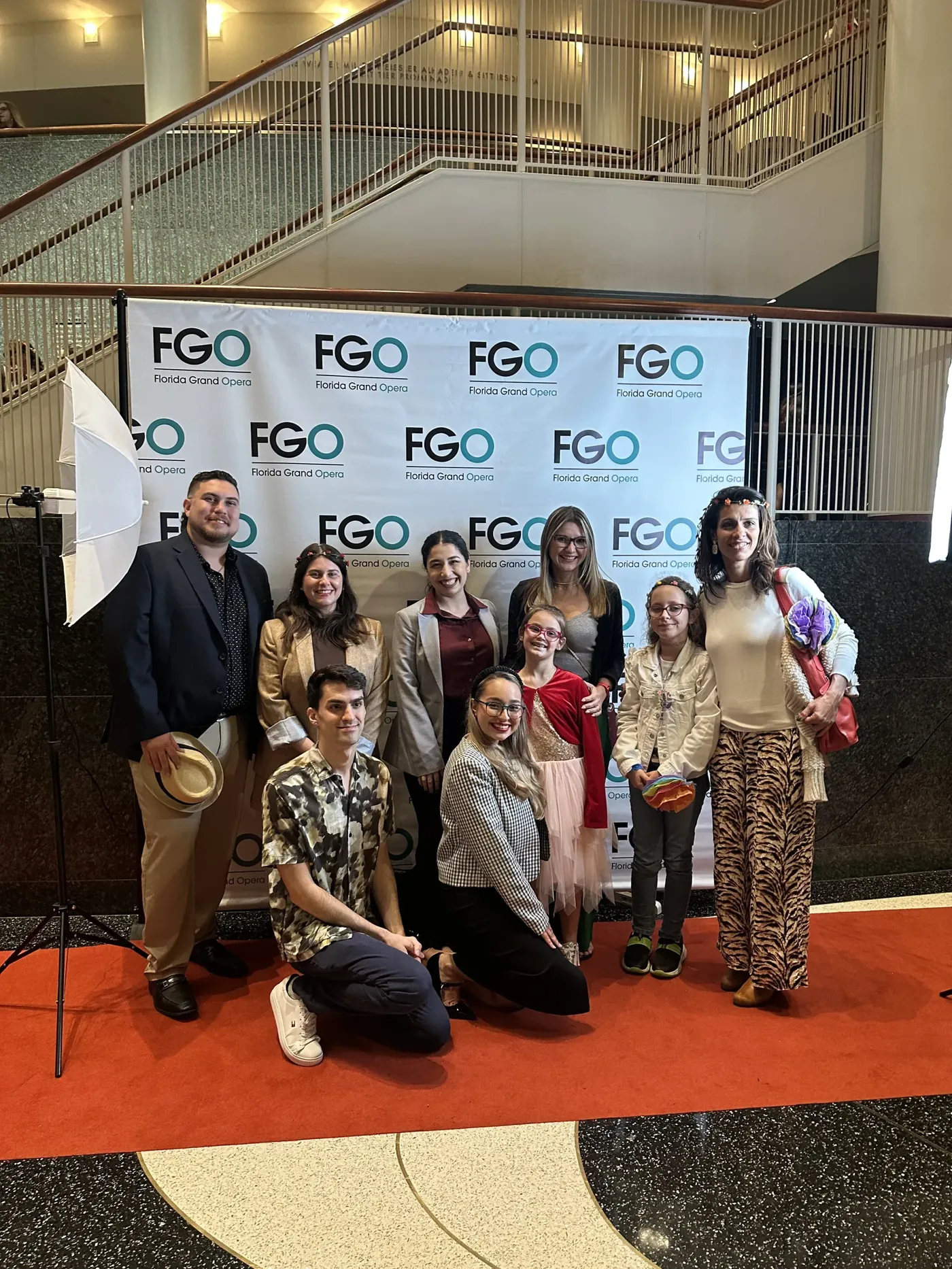 Master Performers Academy students at a Florida Grand Opera night